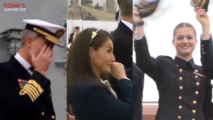 Princess Leonor makes her parents cry, King Felipe and Queen Letizia - YouTube