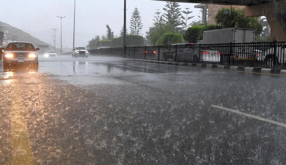 أمطار على منطقة الباحة - أرشيفية