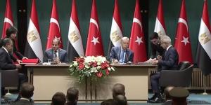 الرئيس السيسي وإردوغان يشهدان التوقيع على مذكرات تفاهم بين البلدين - اخبارك الان