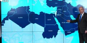 في خريطة استفز فيها تونس ومصر والمغرب.. نتنياهو يعلن الحرب على العرب - اخبارك الان