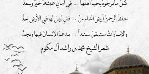 “دمشقْ”.. قصيدة جديدة لمحمد بن راشد: “شَعبُ سوريَّا لهُ في القلبِ وجدُ” - اخبارك الان