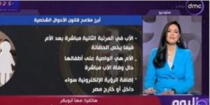 مها أبو بكر: قانون الأحوال الشخصية الجديد به تفاصيل كثيرة تخدم الأسرة المصرية - اخبارك الان