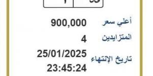 وصل سعرها إلى 900 ألف جنيه.. لوحة معدنية مميزة يتنافس عليها 4 أشخاص - اخبارك الان