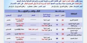 بسبب هذه الظاهرة.. بيان عاجل من الأرصاد بشأن حالة الطقس اليوم الجمعة 31 يناير 2025 - اخبارك الان