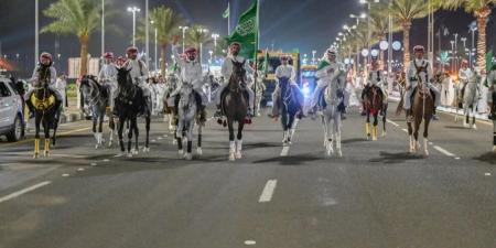 مسيرة الخيل العربية.. موروث وطني يتجدد في اليوم الوطني بحائل - اخبارك الان