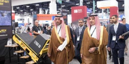 الخريف يطّلع على أحدث تقنيات التعدين في معرض "MINExpo" بـلاس فيغاس - اخبارك الان