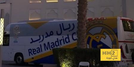 اخبار الرياضة حافلة ريال مدريد في طريقها لملعب لوسيل قبل نهائي كأس القارات