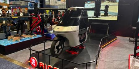 Rictor Skyrider X1 مشروع دراجة نارية تتحول إلى طائرة مروحية #CES2025 - اخبارك الان