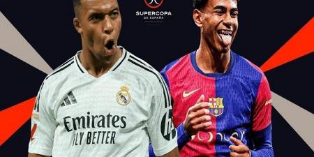 موعد مباراة ريال مدريد وبرشلونة في نهائي كأس السوبر الإسباني - اخبارك الان