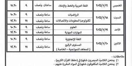 انطلاق امتحانات الشهادتين الابتدائية والإعدادية الأزهرية 2025 غدًا – media24.ps - اخبارك الان