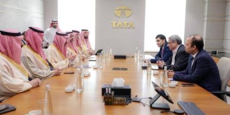 الخريف يبحث مع مجموعة TATA الهندية فرص التعاون في الصناعات العسكرية والطيران والإلكترونيات - اخبارك الان