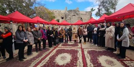 معرض مشغولات تراثية بأيدي المرأة الفلسطينية في الإسكندرية - اخبارك الان