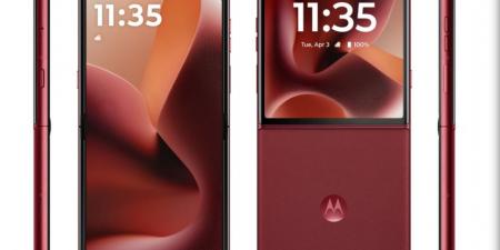 تسريب صور جذابة لهاتف Motorola Razr 60 Ultra باللون الأحمر - اخبارك الان