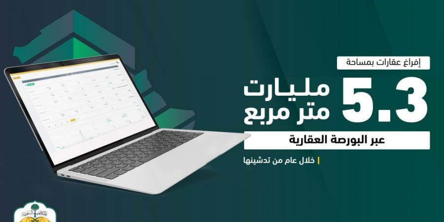 إفراغ عقارات بمساحة 5.3 مليار متر مربع عبر البورصة العقارية - اخبارك الان