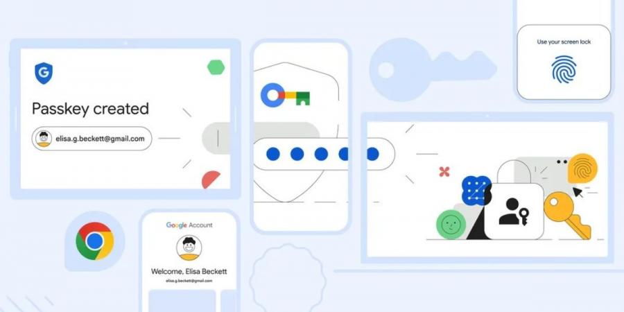 جوجل تسهل استخدام مفاتيح المرور عبر الأجهزة - اخبارك الان