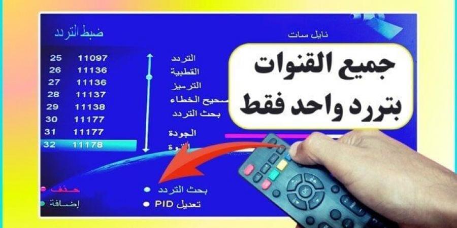 بتردد واحد فقط.. طريقة تنزيل جميع قنوات نايل سات - اخبارك الان