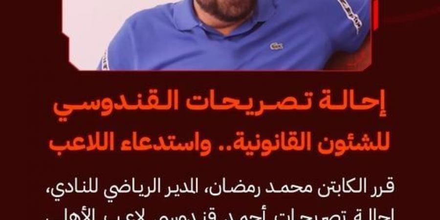 بالأدلة، وكيل قندوسي يدافع عن تصريحات اللاعب ضد الأهلي - اخبارك الان