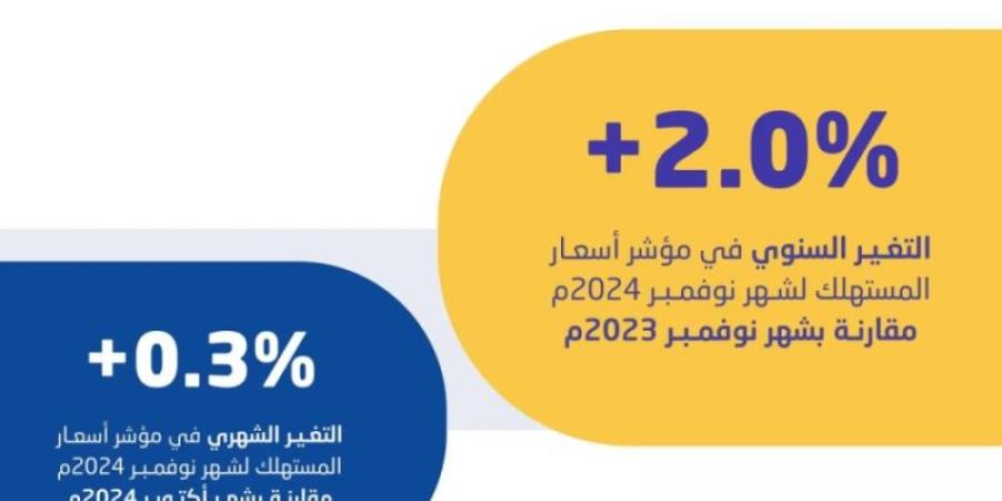 "الإحصاء": معدل التضخم في المملكة يصل إلى 2.0 % في نوفمبر الماضي - اخبارك الان