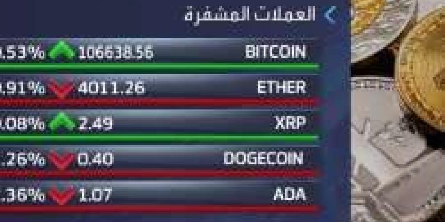 سعر عملة البتكوين يستقر عند 106.6 ألف دولار بعد ارتفاع تاريخي - اخبارك الان