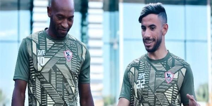 شيكابالا وناصر ماهر يشاركان في جزء من تدريبات الزمالك - اخبارك الان