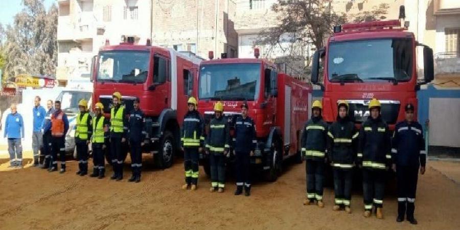 محاكاة واقعية لزلزال وحريق في مدرسة بالسويس - اخبارك الان