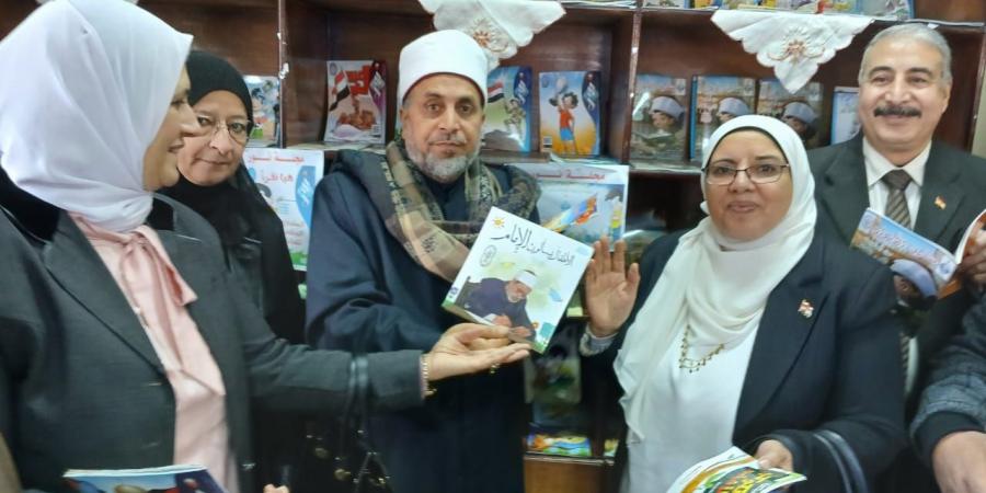 الجنيدي يفتتح المكتبة الرئيسية لمعهد شيبة الإبتدائي بغرب الزقازيق - اخبارك الان