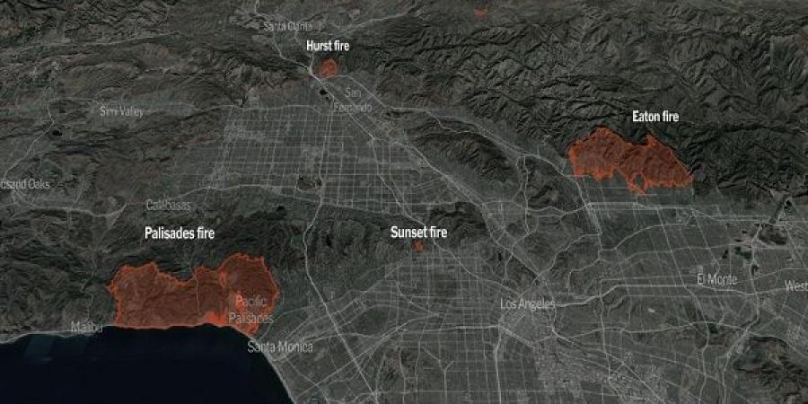 ارتفاع عدد قتلى حرائق الغابات في لوس أنجلوس إلى 10 أشخاص - اخبارك الان