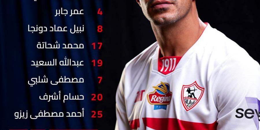 تشكيل الزمالك الرسمي ضد حرس الحدود في الدوري المصري الممتاز - اخبارك الان