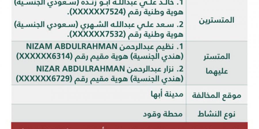 بالأسماء .. "التجارة" تٌشهر بمواطنين  ومقيمين في أبها.. وتكشف عن مخالفتهم والعقوبات الصادرة بحقهم - اخبارك الان