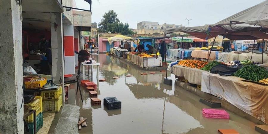 تجار السوق اليومية القديمة للخضر والغلال ببوحجلة يطالبون السلط الجهوية بتدخل..صور - اخبارك الان