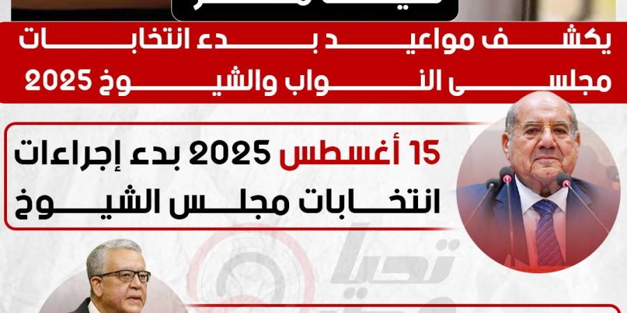 بدء انتخابات مجلسى النواب والشيوخ 2025 في شهرى أغسطس ونوفمبر - اخبارك الان