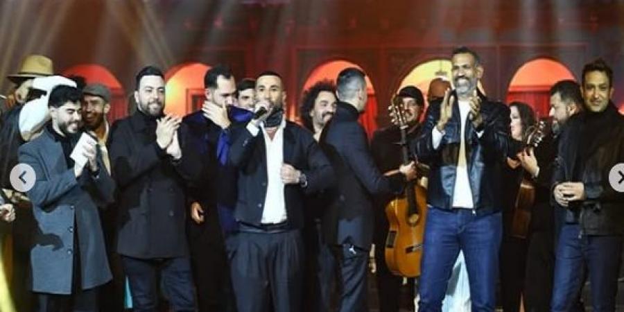 الملحن مدين يحتفل مع أحمد سعد بإطلاق ألبوم "حبيبنا" - اخبارك الان