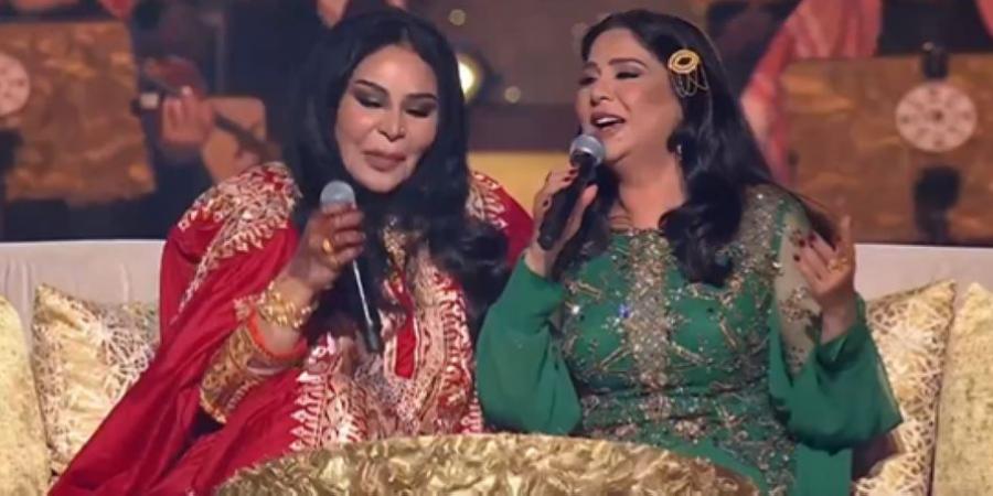 شاهد| "دويتو" نوال وأحلام يشعل حماس الجمهور بـ"ليالي التأسيس" - اخبارك الان